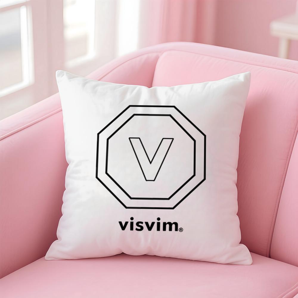 Brand Design V-Visvim Cushion Cover Premium Comfort Reversible Pillow Cove -Two In One Design for Any Room & Car Interior