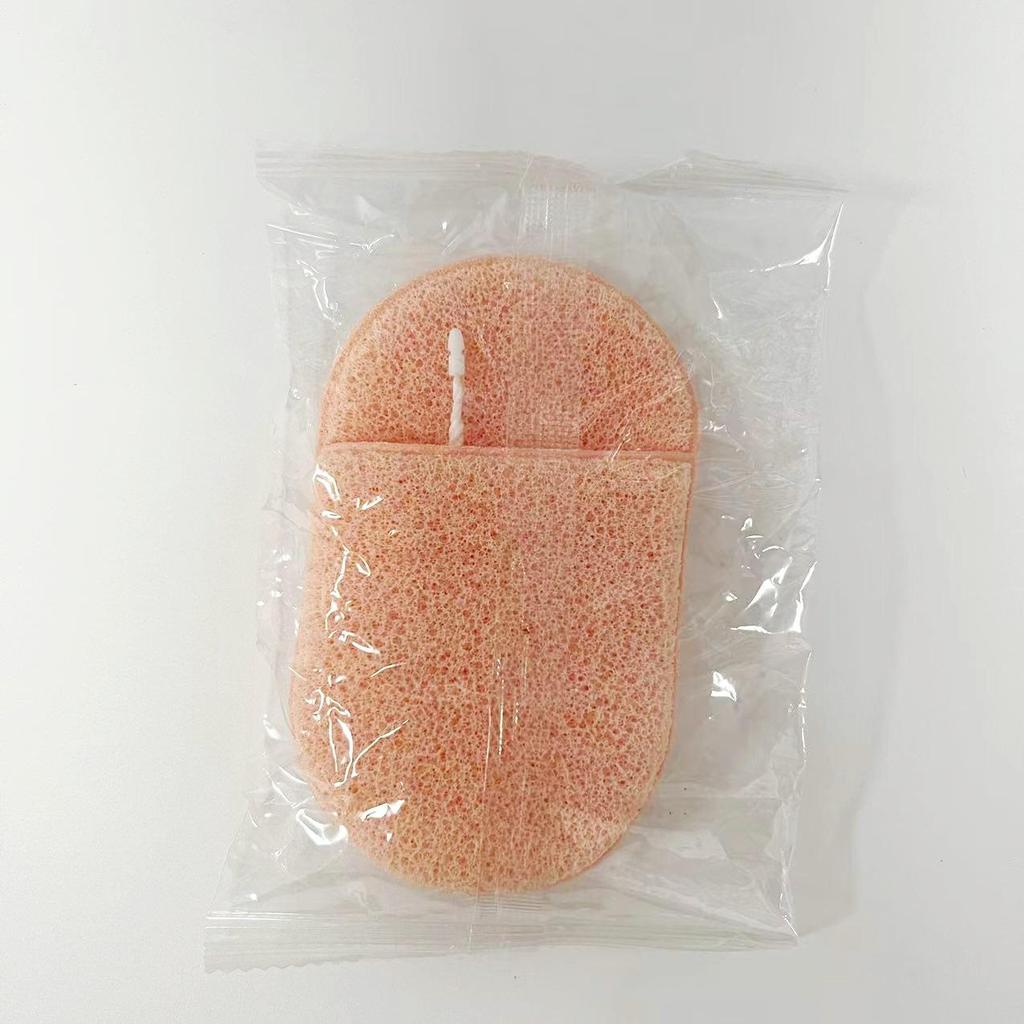Konjac Face Wash Glove - Exfoliating Puff for Cleansing, Scrubbing, and Makeup Removal.