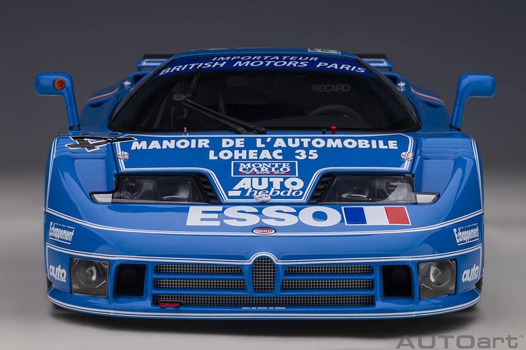AUTOart 1/18 Scale Bugatti EB110 SS 1994 #34 Le Mans 24 Hours Race Finished Model 89417