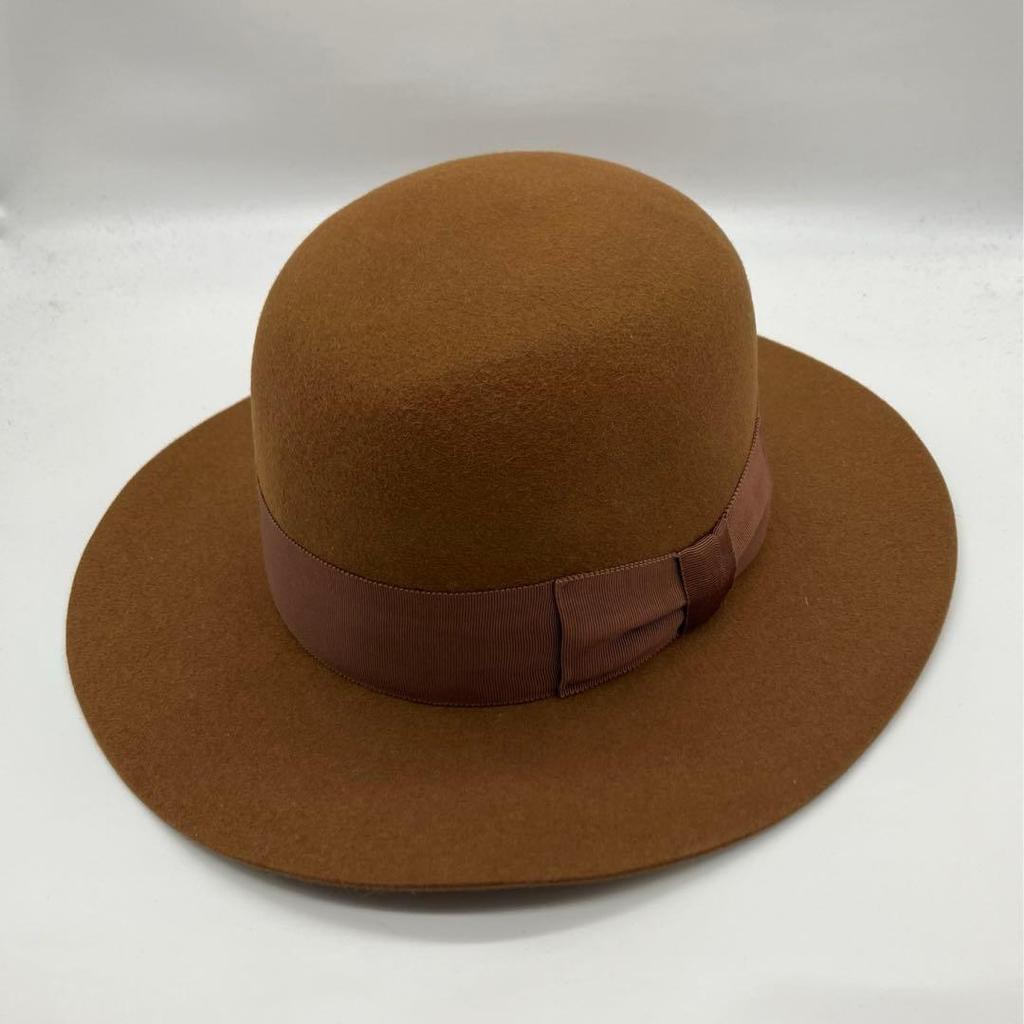 Used STETSON Brown HAT Centerfold Stetson