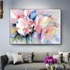 Abstract Watercolor Flower Oil Painting Print On Canvas Modern Wall Art Flower Picture For Living Room Wall Poster Cuadros Decor No Frame