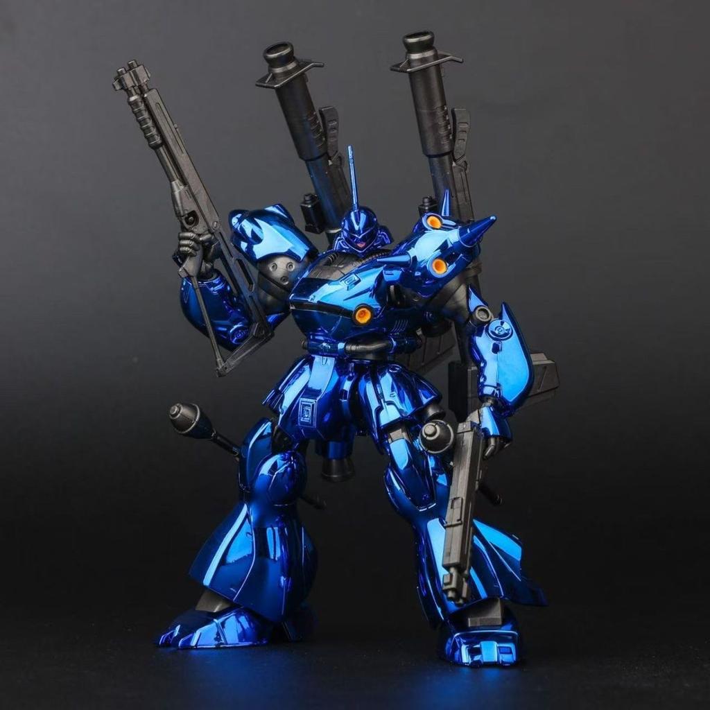 Hg 1/144 Ms-18e Assembly Model Kit Ms-18e Blue/black Action Figurine Robot Plastic Models Collection Statue Kids Toys Kids Gifts