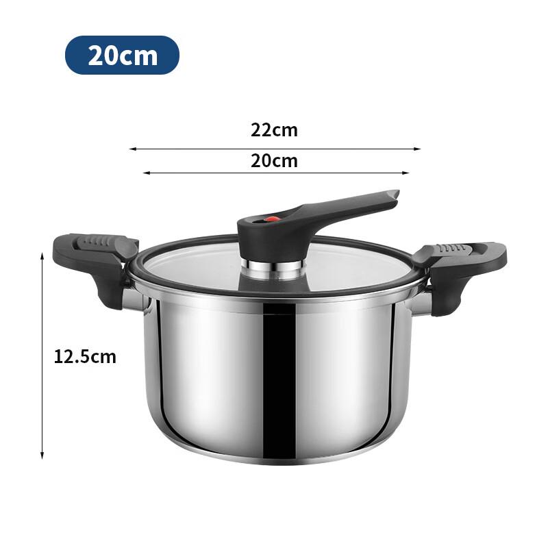 LISM 20cm 304 Stainless Steel Micro-Pressure Pot