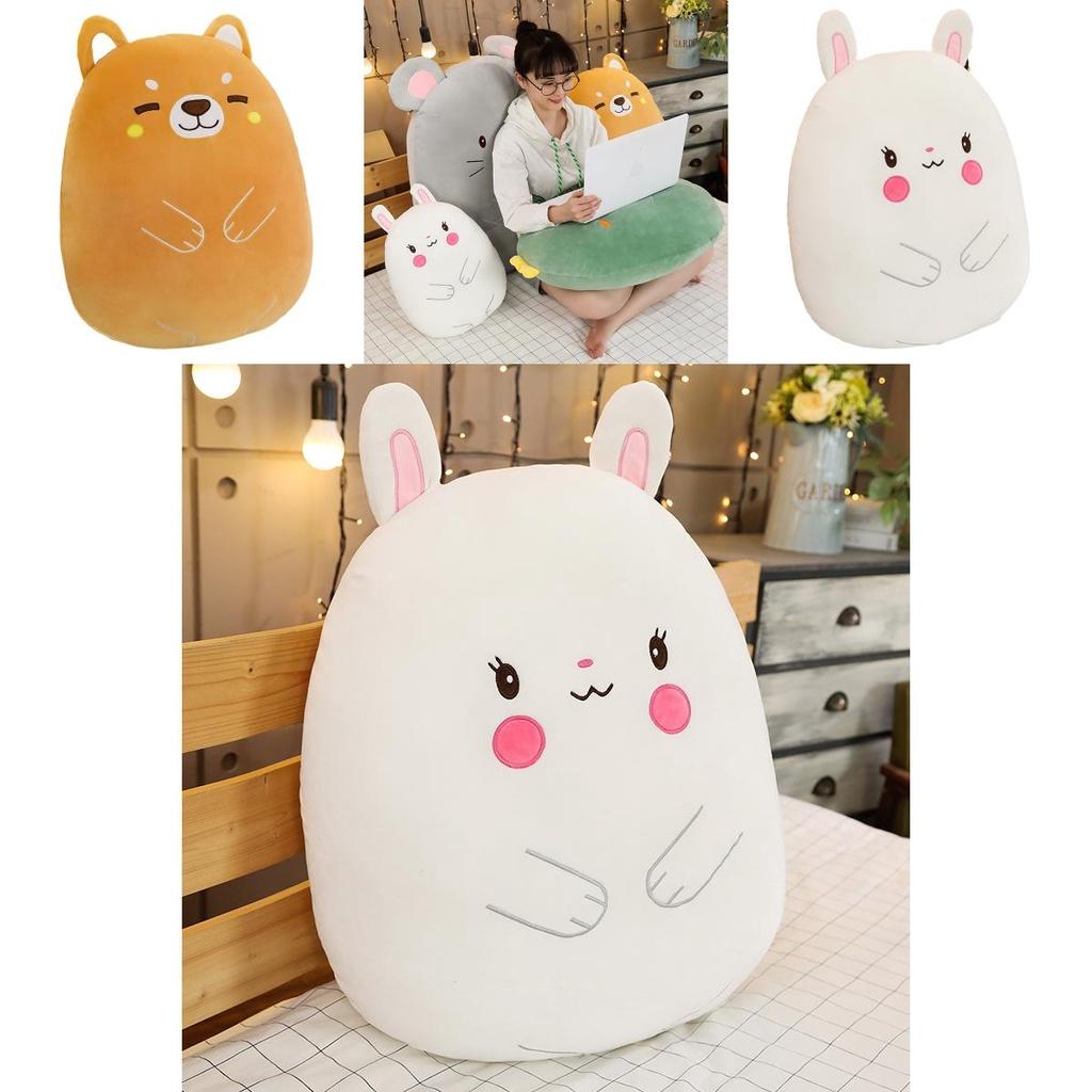 Niedliches Dinosaurier Hase Schwein Cartoon Tier Plüschtier Kissen für Mädchen Weiche und kuschelige Stoffpuppe