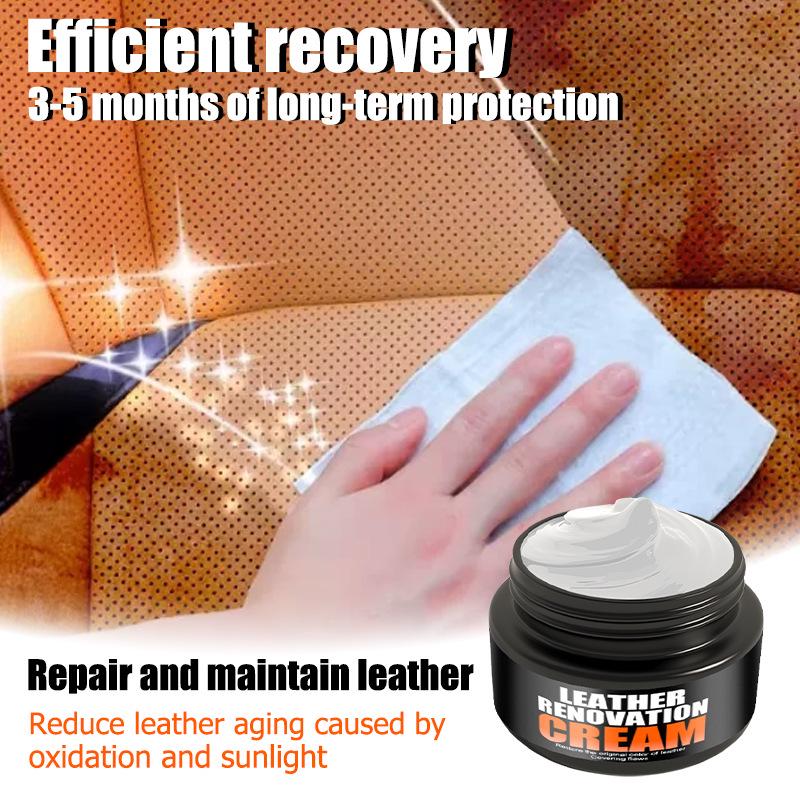 Ryekew Autoleder Sitzpflegecreme - Lederreinigung & Pflege zur Innenraumrenovierung