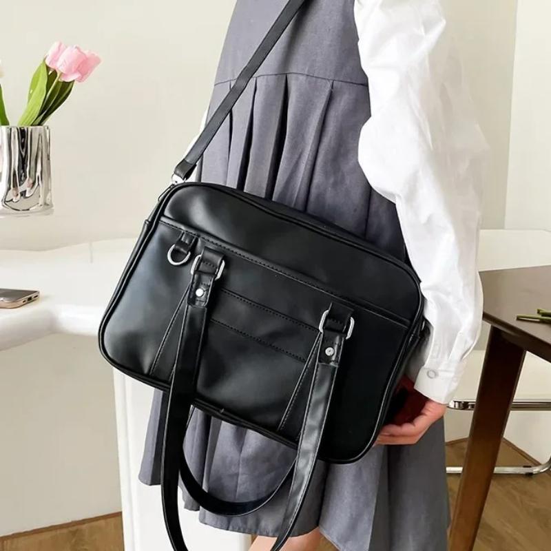 Japanese Kawaii Shoulder Bag for Women PU Leather Itabag Transparent Bag JK Tote Bag Handbags Preppy Bag Ita Bag Crossbody Bag