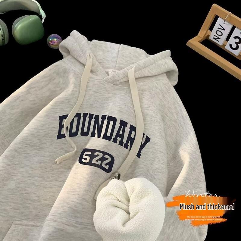 Men s Winter Hooded Sweatshirt - Korean Style, Casual Thickened Pullover with Plus Velvet. 3XL