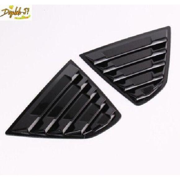 For Toyota Camry 2018- Bright Black Rear Window Louver Cover Side Vent New