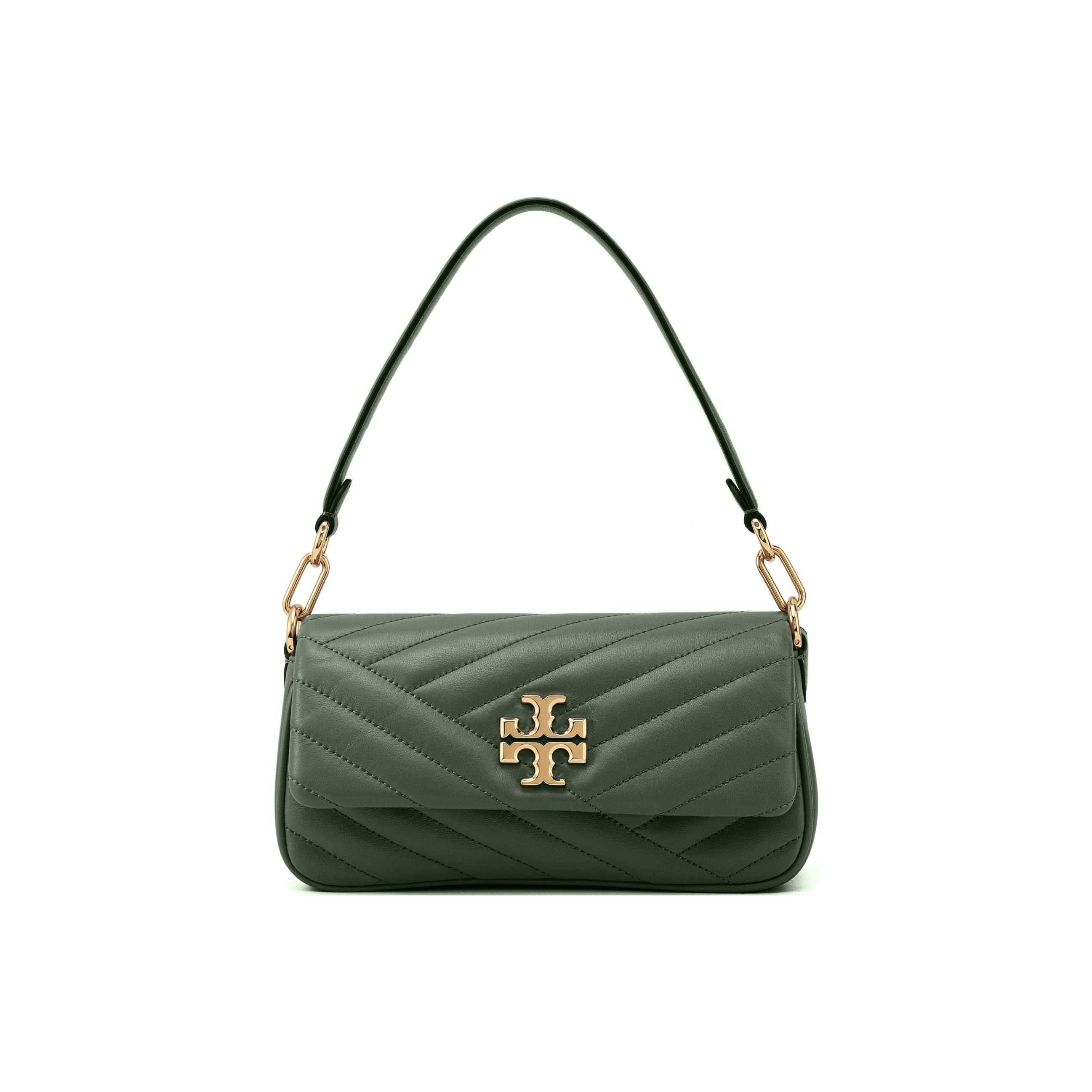 Tory Burch Women's Green Tb Kira Lambskin Quilted Chain Double Shoulder Bag Handbags Wutong- 85229-349