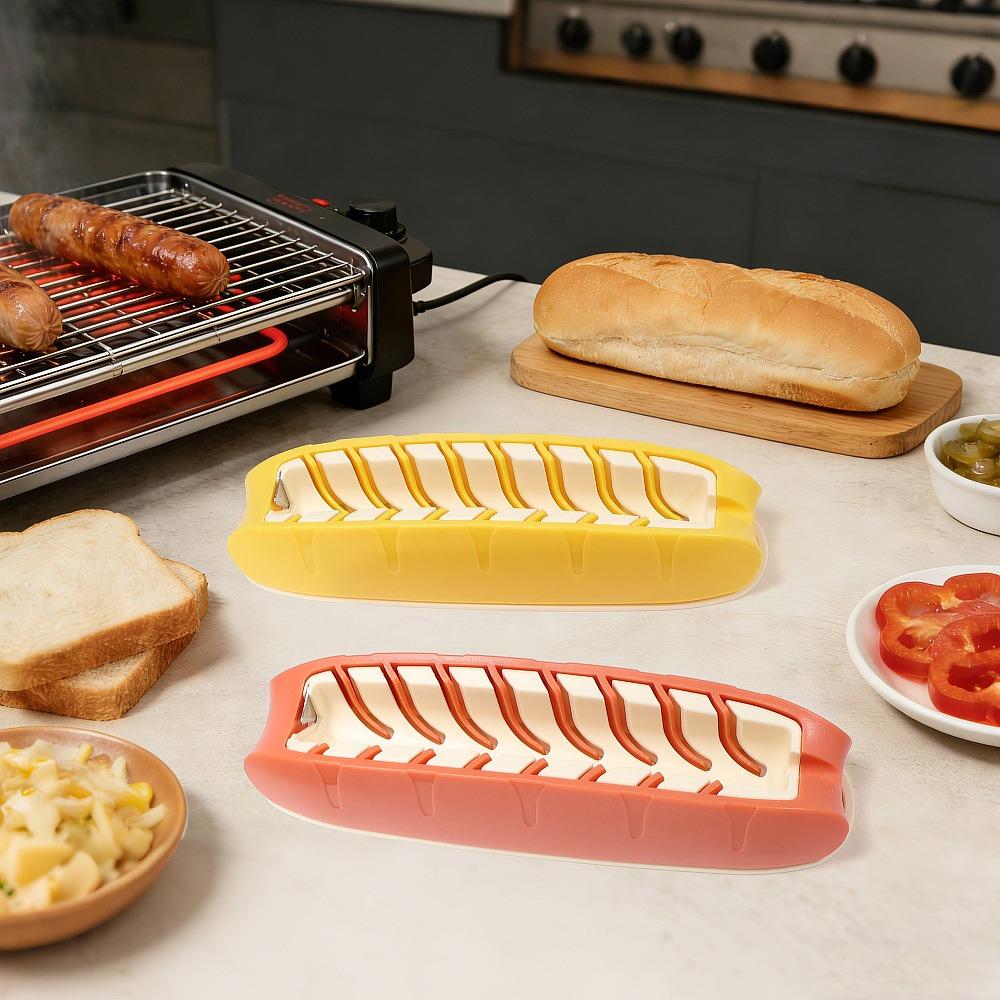 Non-stick Sausage Slicer Press Type Banana Cutter Commercial Hot Dog Cutter Easily Demouling
