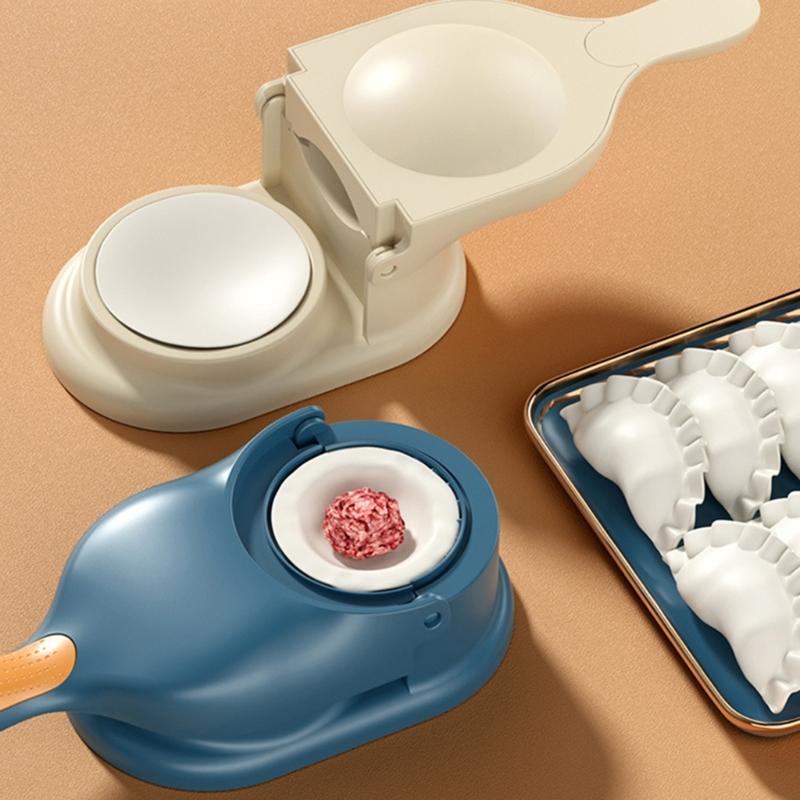 Portable Manual Dumpling Press Molds 2 In 1 Dumpling Maker Ravioli Maker Press Dumpling Making Tool for Dumpling Wrapper