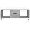  Coffee Table, Concrete Grey, 102x50x40 Cm