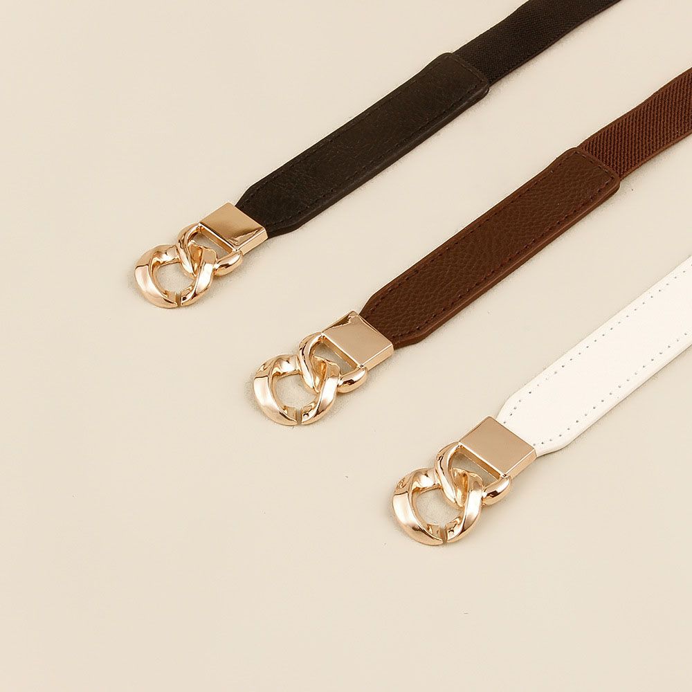 Fashion Ladies Stretch Adjustable Elastic Buckle Waistband Dress Belts Women Waist Belt Waist Strap