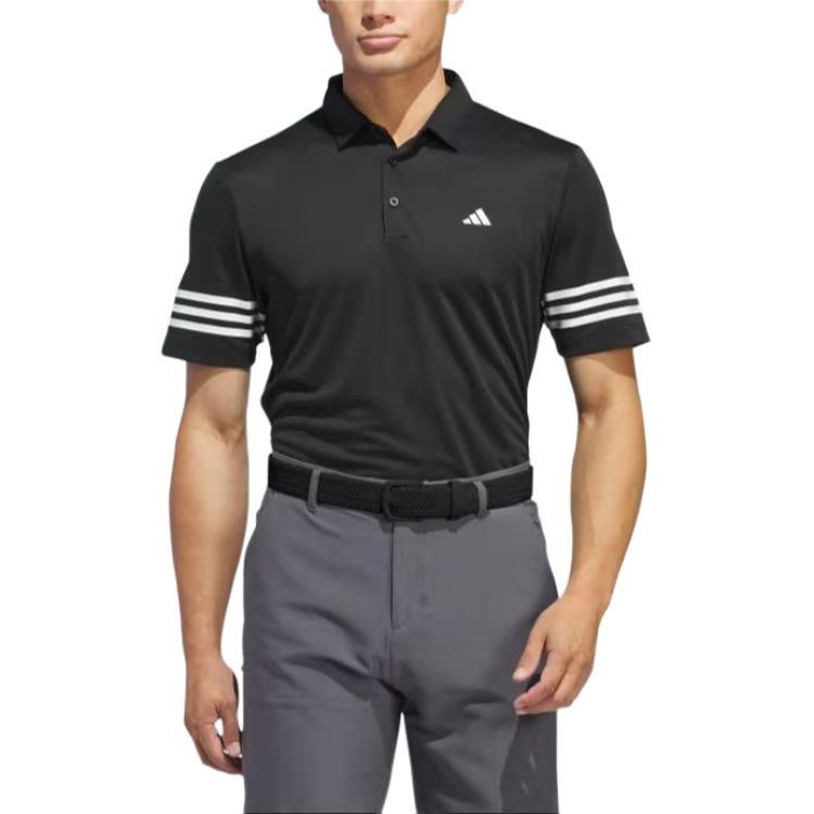 adidas 3 Stripes Polo Shirt Polo Shirt Men's Black IU4360