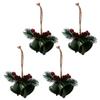 4 Pcs Christmas Tree Decorations Christmas Bells Ornament Hanging Bells For Christmas Tree Home And Festival