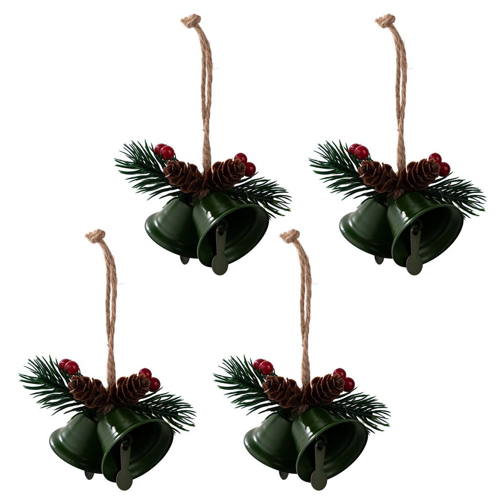 4 Pcs Christmas Tree Decorations Christmas Bells Ornament Hanging Bells For Christmas Tree Home And Festival