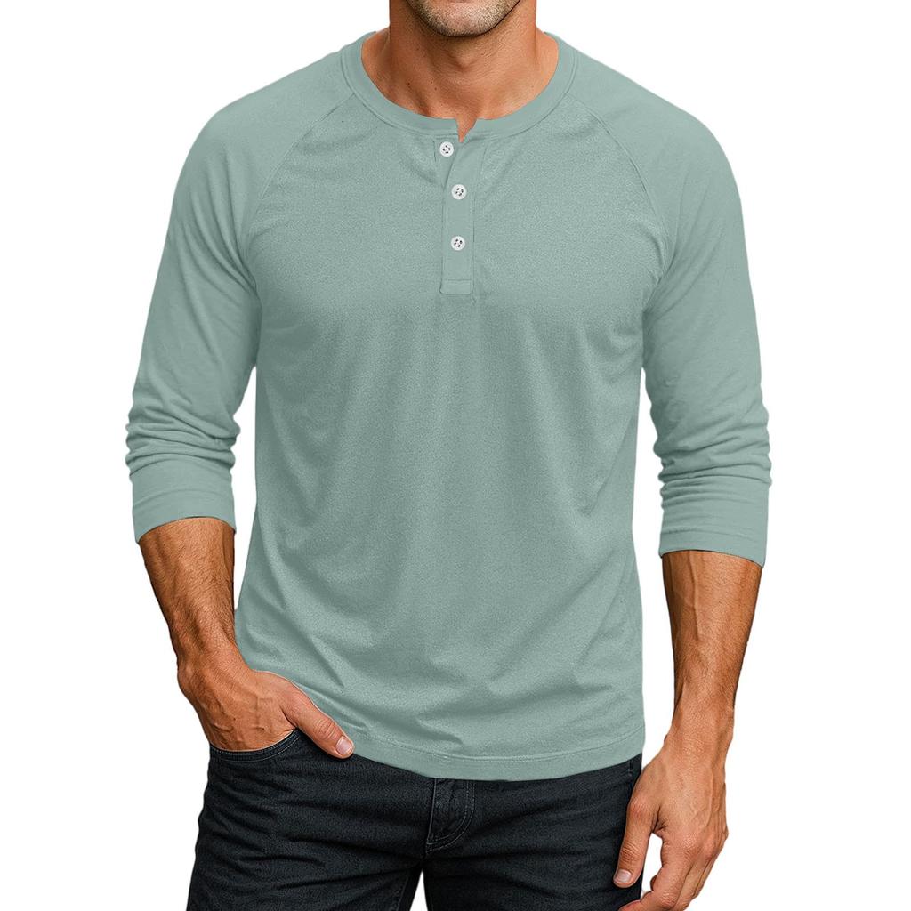Men's Raglan Sleeve Three-quarter Sleeve Top