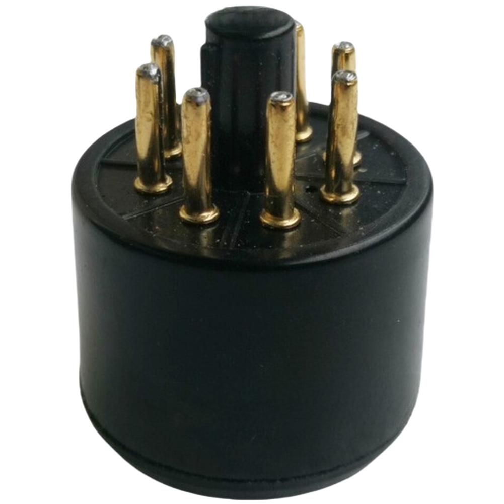 1pc For TS-8 Tube Socket 8 Pin Electrical Sockets Black Connectors For Audio Systems Accessories Easy Installation