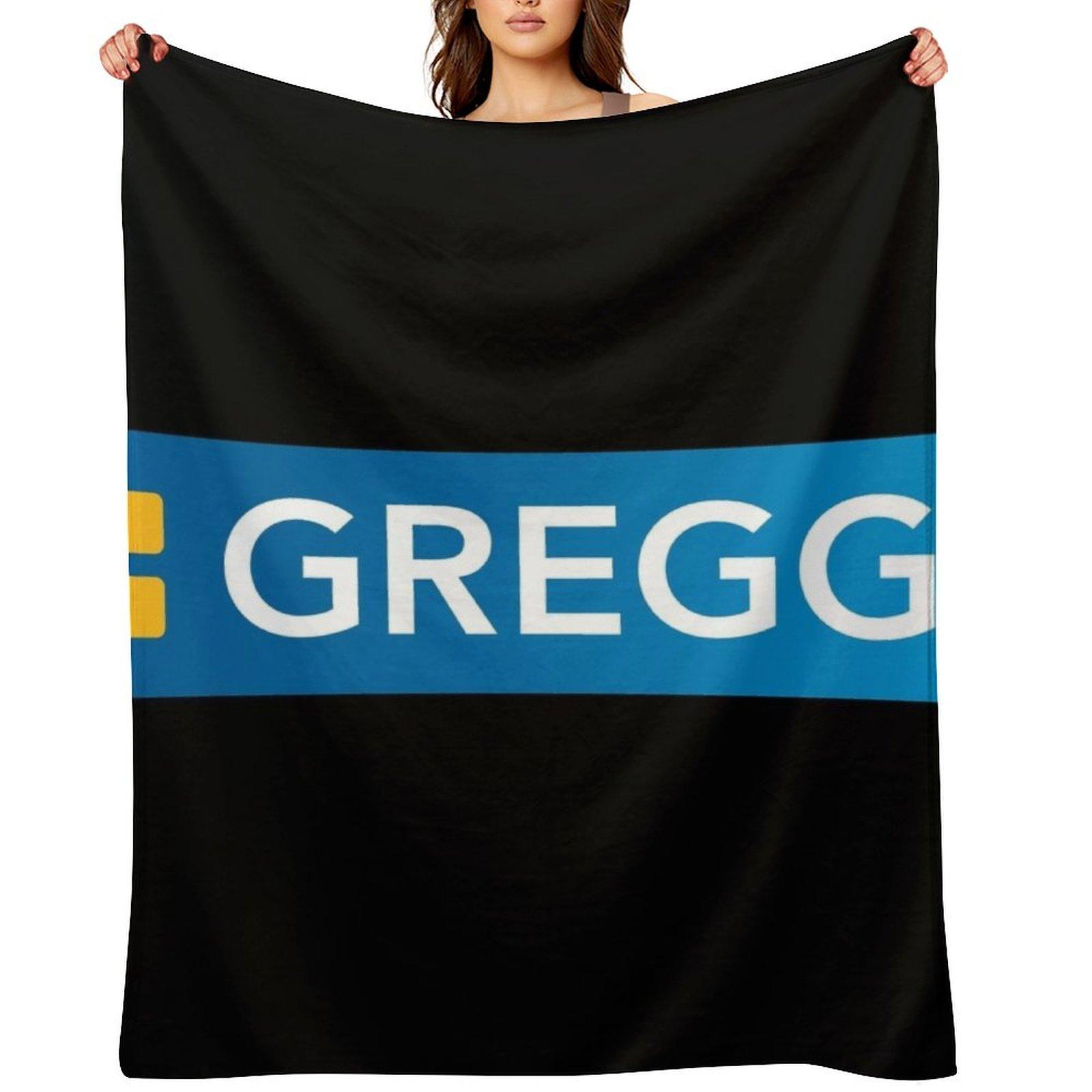Trending Greggs Logo Throw Blanket manga Personalized Gift Thins Luxury Brand Blankets 30x40in