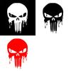 Car Sticker Self-adhesive Waterproof PET Reflective Material Bloody Skull Design Sticker for Car