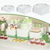 3Pcs Acrylic Boxes for Food Display Cube Risers for Cosmetics Collectibles