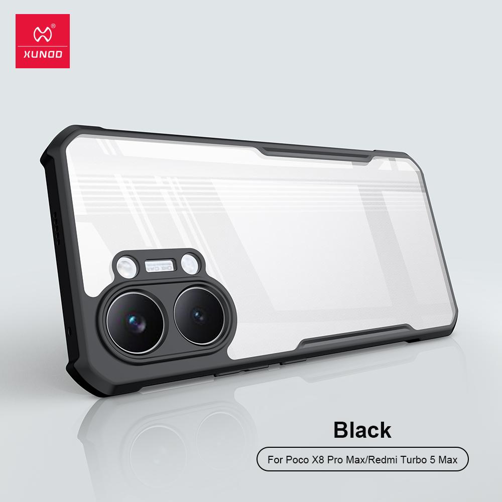 Case For Phone Yulin-003 Black For Xiaomi Poco X8 Pro X8 Pro Max Case Xundd Airbags Shockproof Transparent Pc+Tpu Camera Protection Cover For Poco X 8 Pro Max