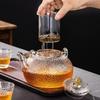 Justinlau Copper Handle Glass Teapot Clear Thickening Glass Kettle High Temperature Resistant Teapot For Electric Ceramic Stove