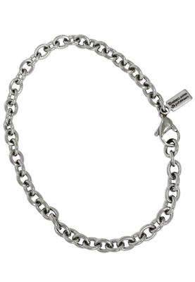 Pulsera de Cadena de Titanio de Edición Limitada Azuki Largo Ancho Compatible con Alergias al Metal Pulsera Saludable 17-19cm (17cm) 4,7 mm