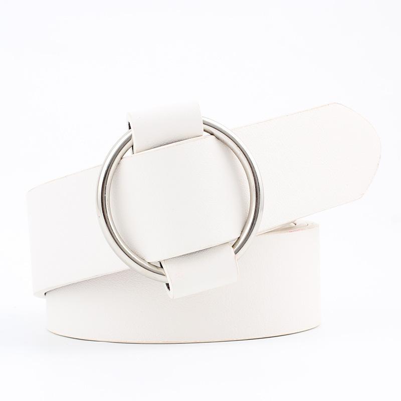 Innovative Needle-free Ring Buckle Women's Belt Student Jeans Belt