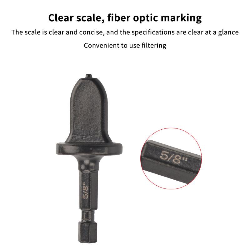 1/5Pcs Tube Pipe Expander Hexagonal Handle Metal Copper Pipe Takeover Tool Air Conditioner Repair Electric Drill Bit Flaring Too