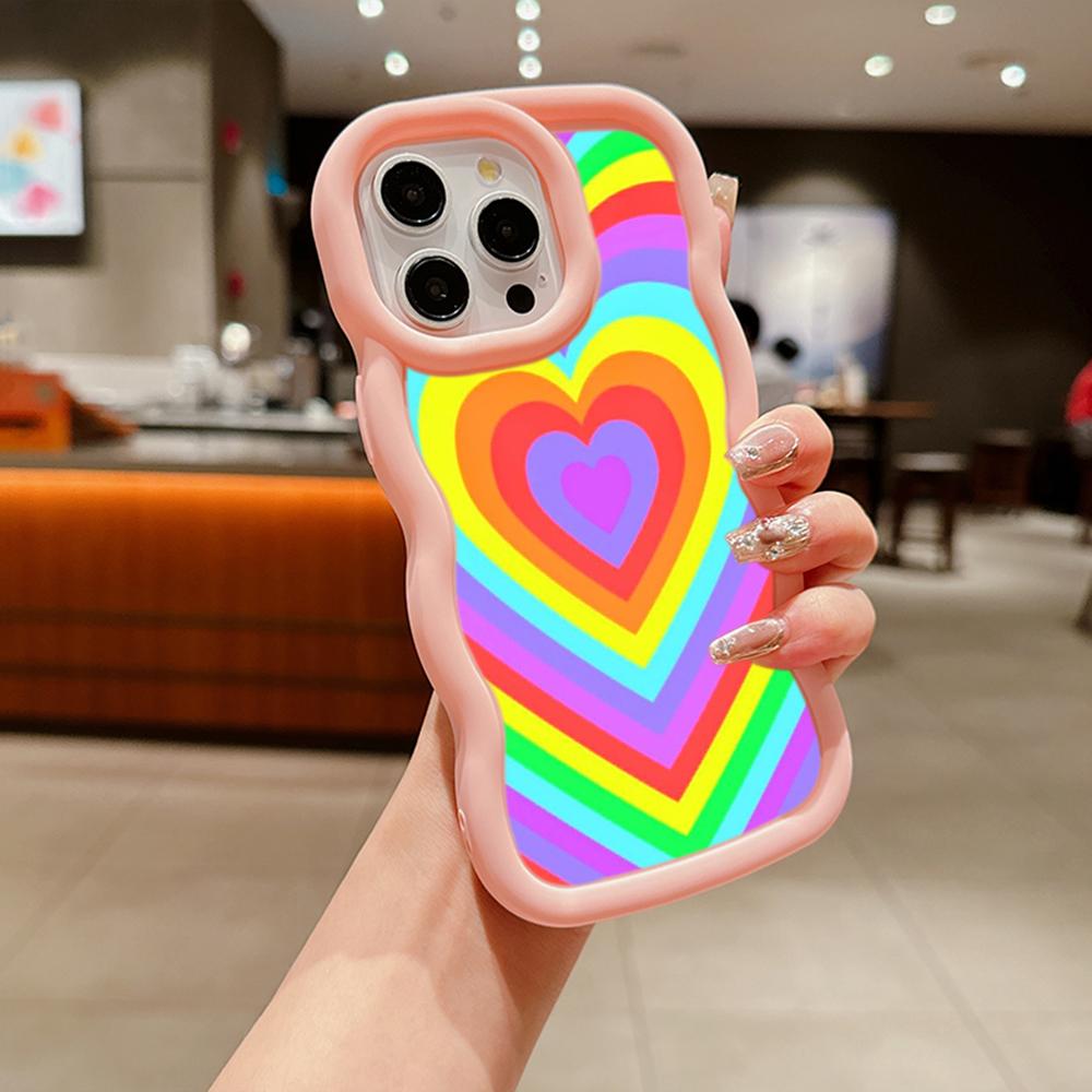 Ae93 Rainbow Art Design Protective Phone Cases for Xiaomi Poco X5 X3 M5s Redmi 13C 12C Note 13 Pro Plus 12S 10 Big Wave TPU Back Cover