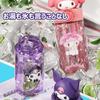 Kuromi & Cinnamoroll Straw Cup Water Bottle, Clear Bottle with Straw, Leak-Proof, Transparent, Kids' Water Bottle, Mug, Lightweight, Portable, Sports