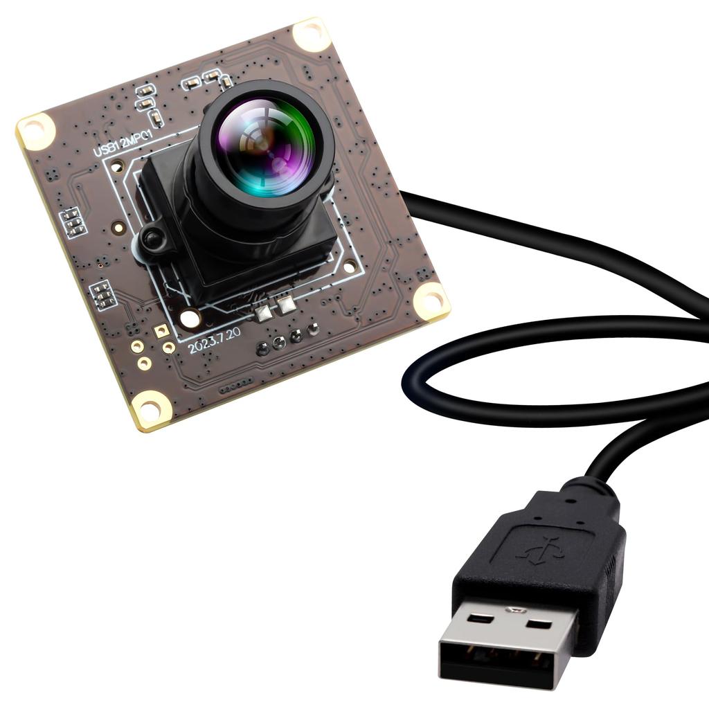 ELP 120FPS USB Camera 12MP 4K Golf Swing Camera with 25mm Narrow Field of View M12 for Industrial Raspberry Mac OS Module, High-Speed Lens, Computers,