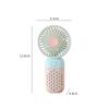 Cartoon Style Mini Handheld USB Fan 3 Speed Rechargeable Compact and Portable for Outdoor Pocket Use