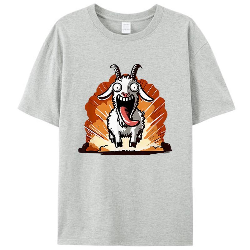 Crazy Goat Simulator Men's T-Shirt Women Tee Shirts Tops