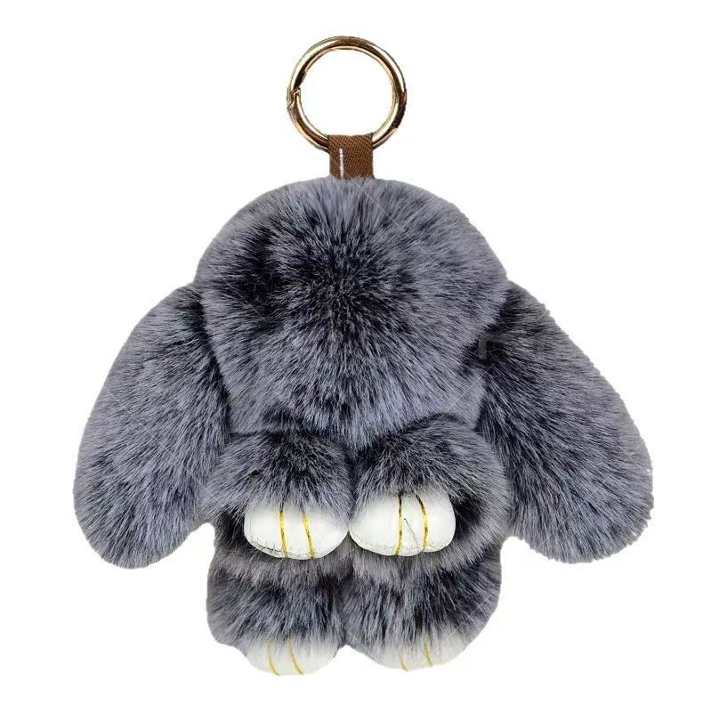 Imitation Otter Rabbit Pendant, Bag Decor, Car Keychain Charm