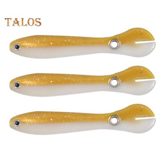 1/3/5 Stück 6,7 cm/2 g weicher Schmerlenköder PVC bionische Schmerle mit Loch künstlicher Angelköder Salzwasser Süßwasser Bass Zander Forelle Schlangenkopffischen