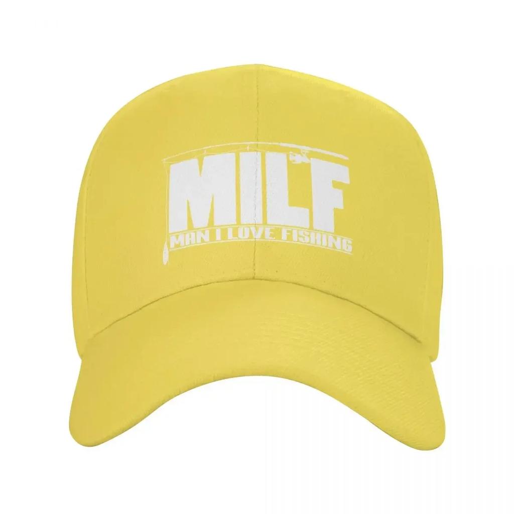 Classic Milf Man I Love Fishing Baseball Cap Men Women Adjustable Fisherman Fish Gift Dad Hat Sports Snapback Caps