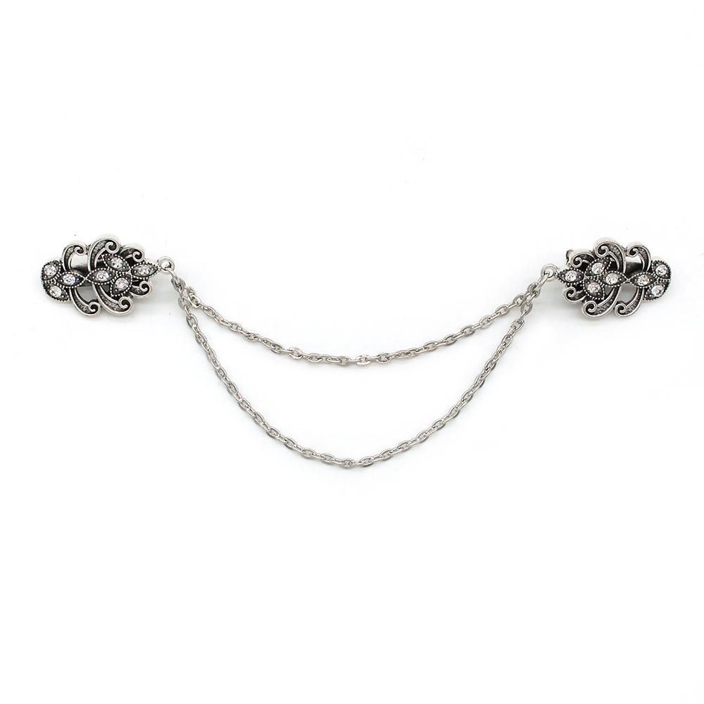 1 Piece Alloy Shawl Clips Decorative Cardigan Clips Vintage Scarf Brooch Pin For Shawl