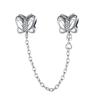 Nový 925 Sterling Silver Sparkling Pav éCrown O Tree Bezpečnostní řetízek Přívěsek Korálky Temperament Náramek Ženy Šperky Dárek