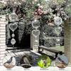 3Pcs Bird Deterrents for Outside, Reflective 3D Stainless Steel Wind Spinners, Garden Decor, Bird Scare Devices To Keep Woodpeckers, Pigeons Away from