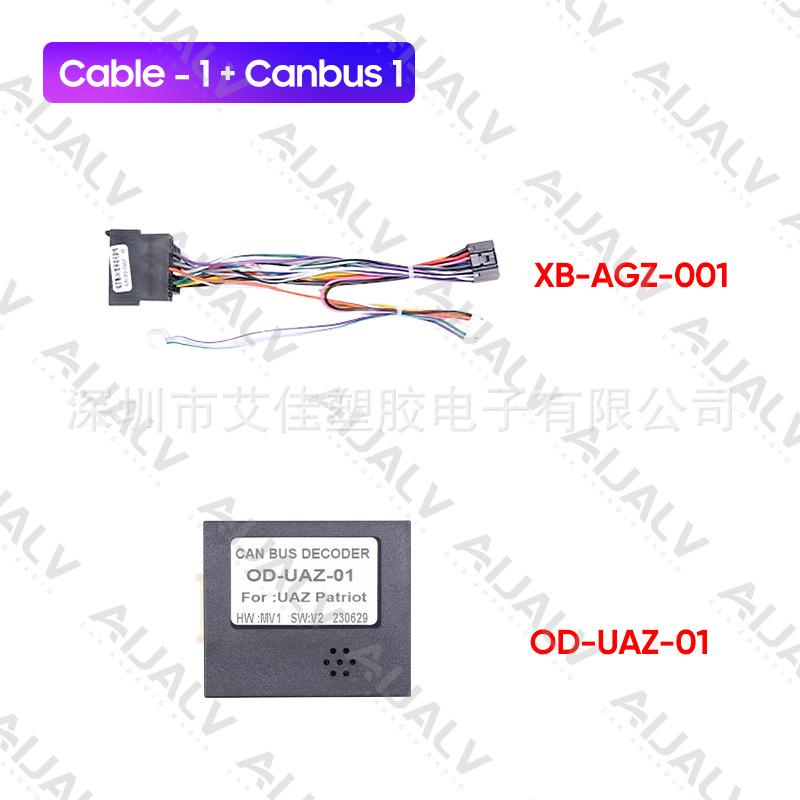 2012-2016 UAZ Patriot Navigation Console Android Screen Modification Panel