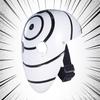 Naruto Halloween Ninja Mask - Non-glowing Sharingan Uchiha Madara Obito White Tobi Comic-Con Prop.