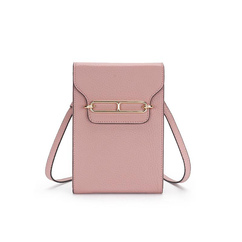 

Мини Сумка-Кроссбоди из Натуральной Кожи Роскошные Маленькие Женские Сумки Первый Слой Коровьей Кожи Сумка на Плечо Брендовый Стиль Кошелек Без Логотипа розовый