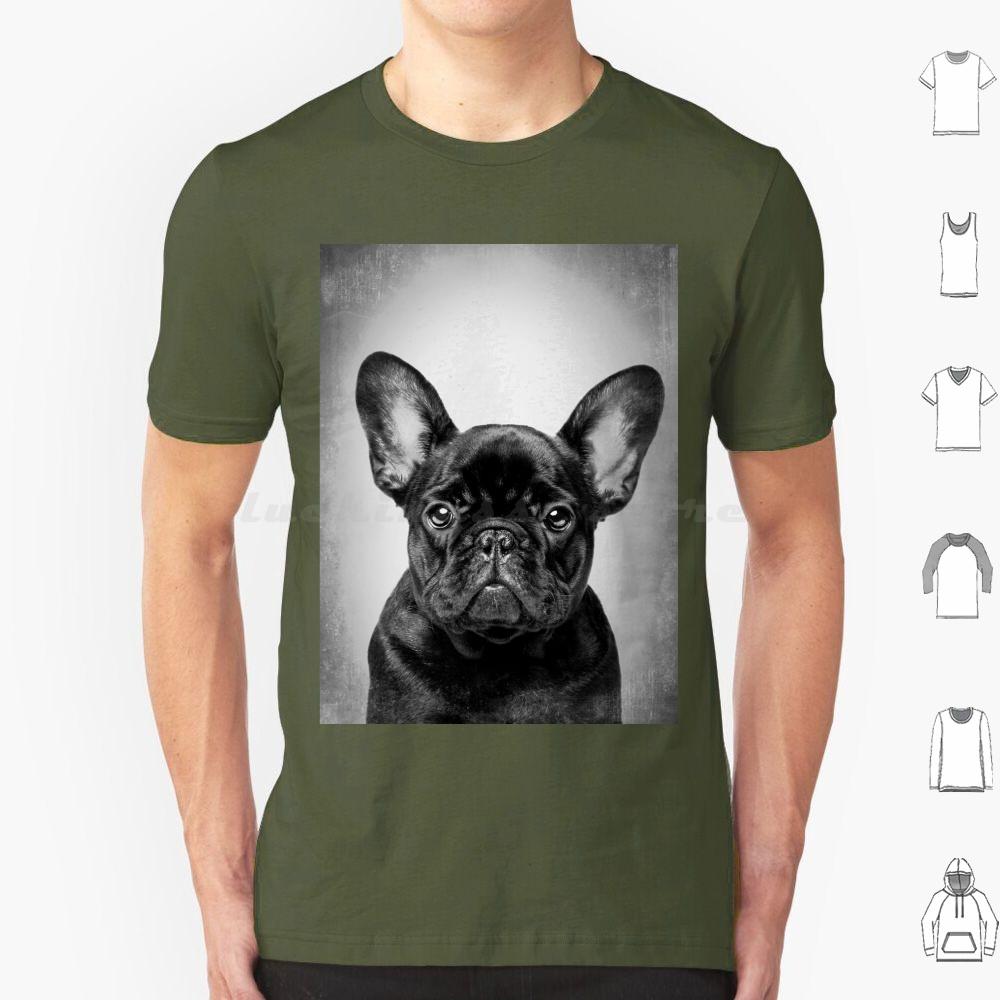 French Bulldog Black DogBw VintageT Shirt Cotton Men Women DIY Print French Bulldog Bulldog French Bulldog Dog Black French