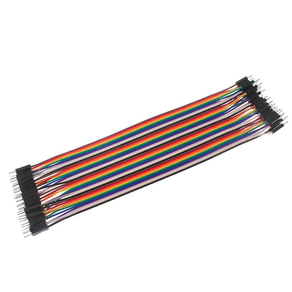

40PCS 20CM DuPont Line 40Pin Female to Female, Male to Male, Male to Female DIY Wires Cables Electronic Kit Male to Male