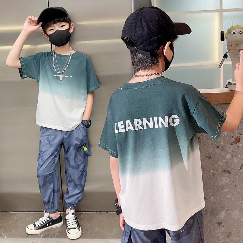 Moonkids Boys' Gradient Short Sleeve T-Shirt