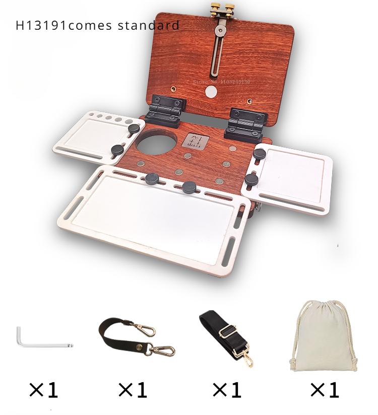 

H1319 1Painting Box Wooden Removable Oil Painting Watercolor Portable Art Painting Tool Outdoor Sketching Creation Palette Cases