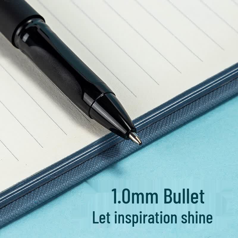 Deli 1.0mm Black Gel Pens, Bullet Tip, 12-Pack