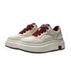 European station platform white shoes women's 2025 new versatile sports and leisure shoes heightening lace-up lightweight lace-up board shoes